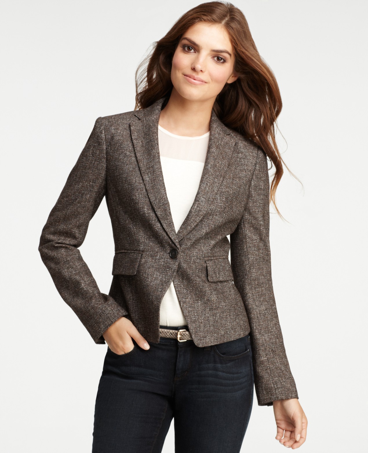 blazer en tweed femme