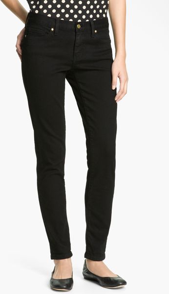 Kate Spade Broome Street Skinny Jeans in Black | Lyst