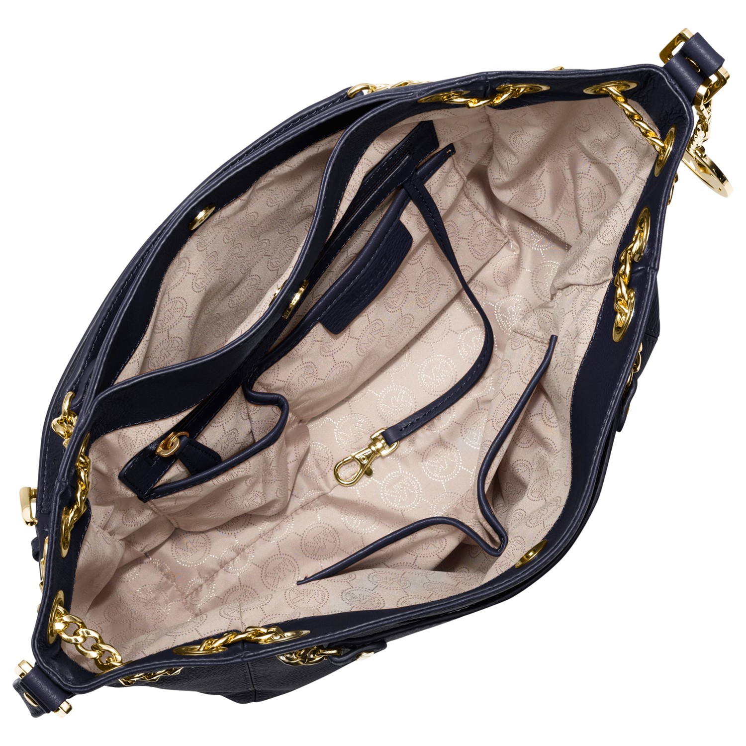 MICHAEL Michael Kors Jet Set Chain Medium Tote Handbag in Navy (Blue) - Lyst