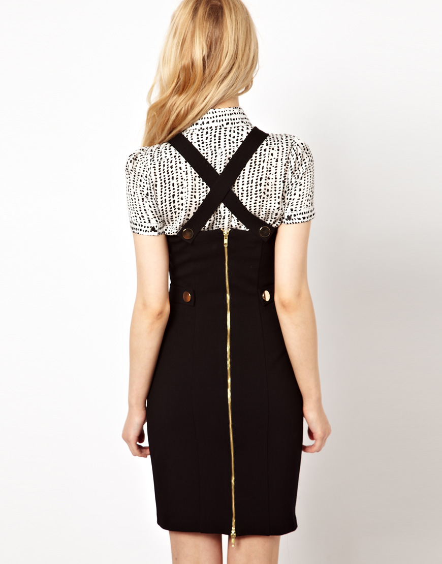 river island pinny dress