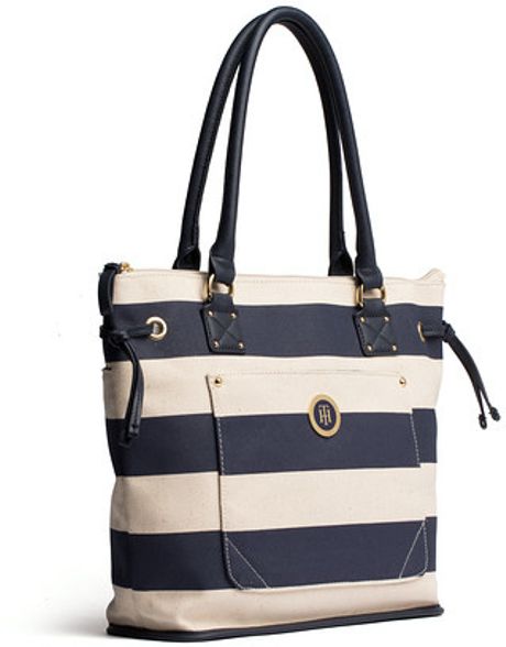 Tommy Hilfiger Desrt Tote Bag in Blue (navy / cream) | Lyst