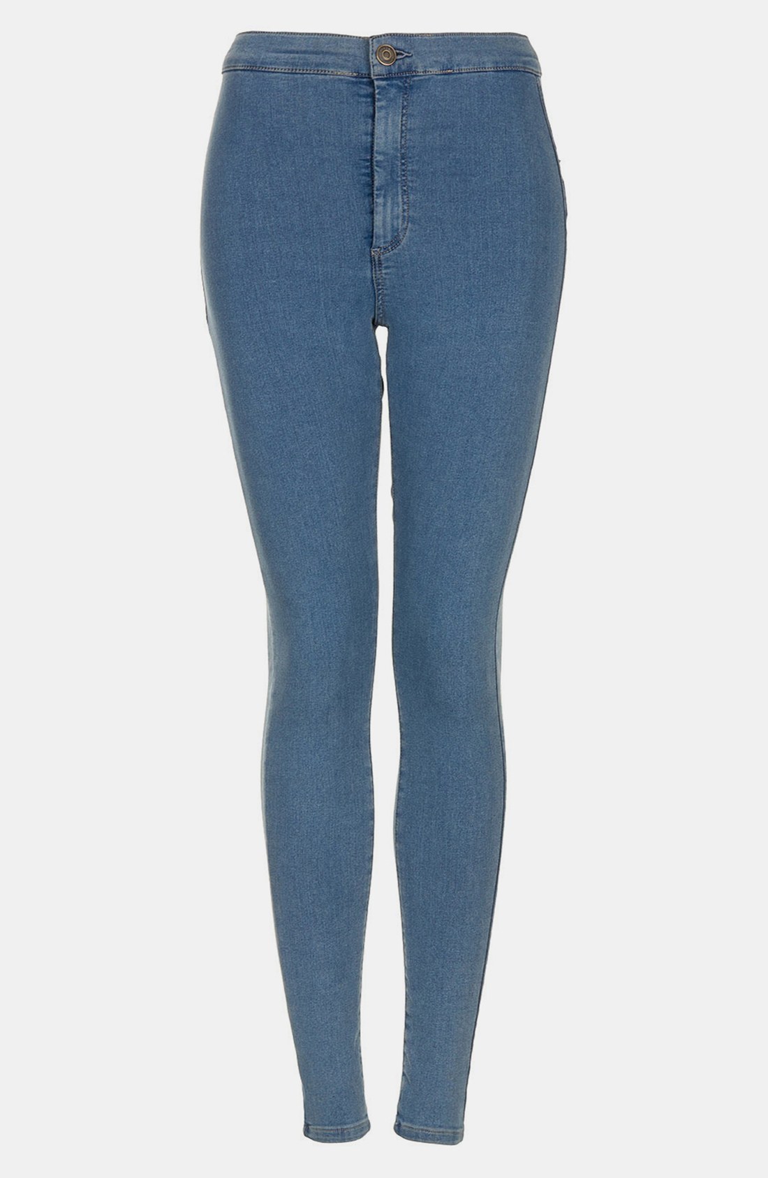 Topshop Moto Vintage Joni High Waisted Skinny Crop Jeans Mid Stone in ...