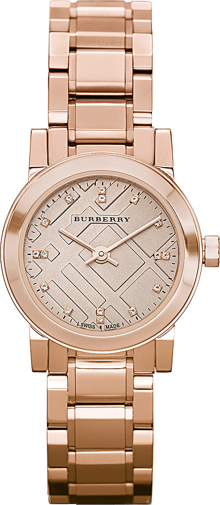 rose gold burberry watch