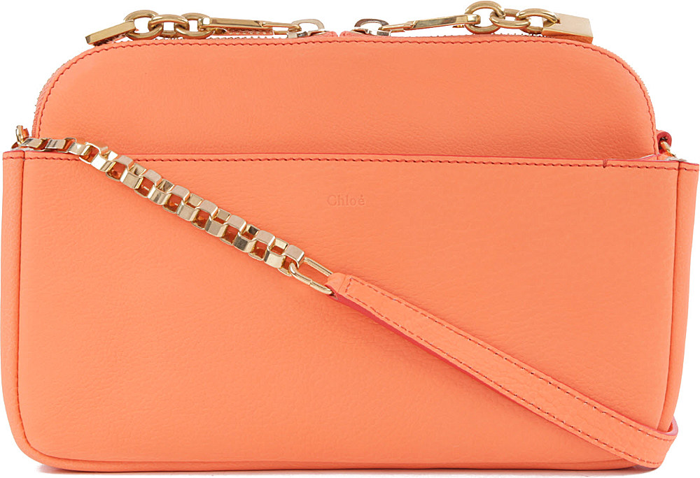 chloe marcie replica handbags - Chlo Lucy Small Shoulder Bag in Orange (orange fizz) | Lyst
