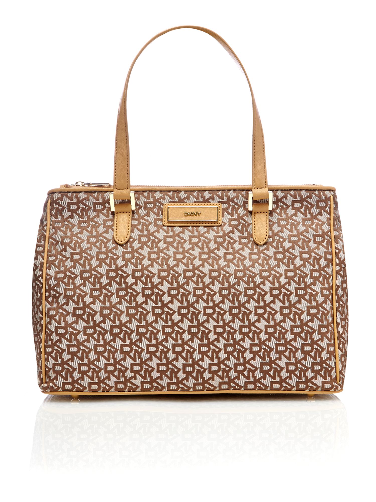 Dkny Saffiano Tan Large Tote Bag in Beige (brown) Lyst