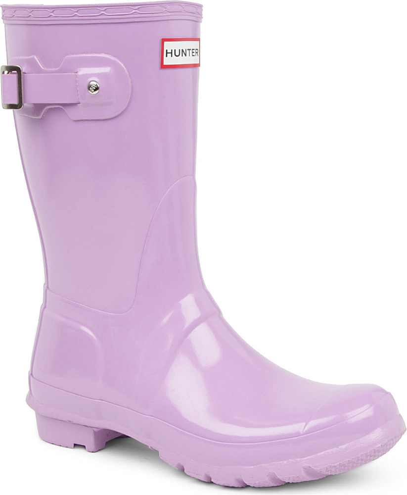 HUNTER Original Gloss Short Wellies in Lilac (Purple) - Lyst