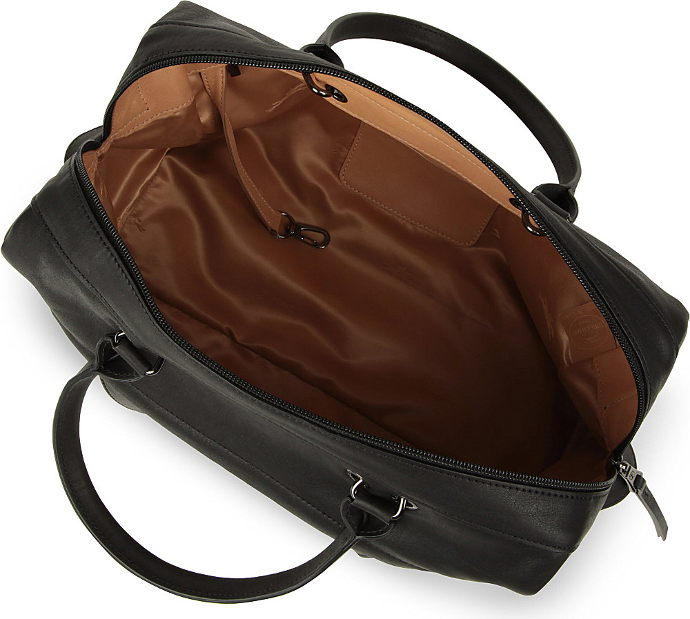 Longchamp 3d Leather Duffle Tote in Black | Lyst