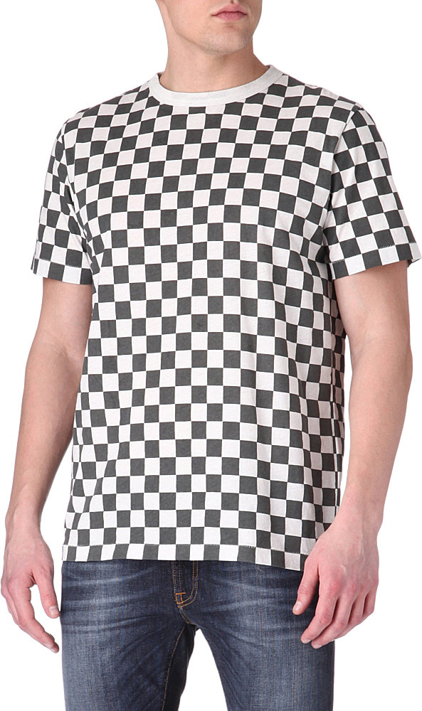 checkerboard tee shirt