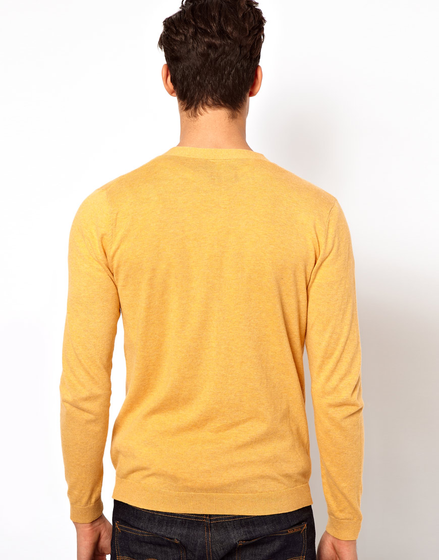 ASOS Cardigan in Mustard (Yellow) for Men Lyst