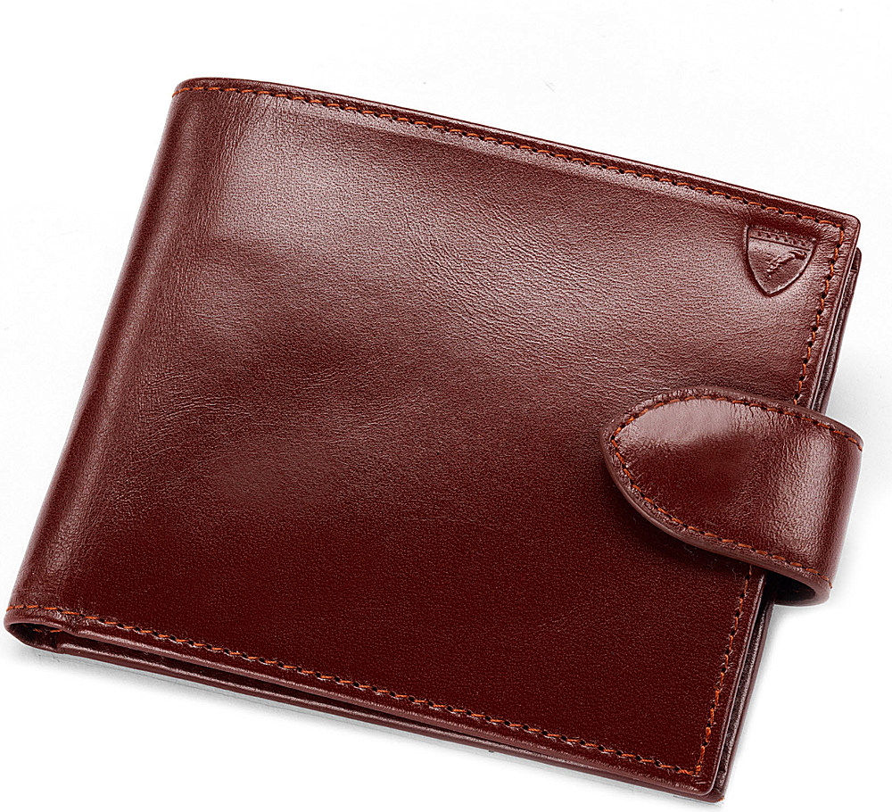 Aspinal Leather Billfold Wallet with Coin Compartment in for Men (cognac ebl) Lyst