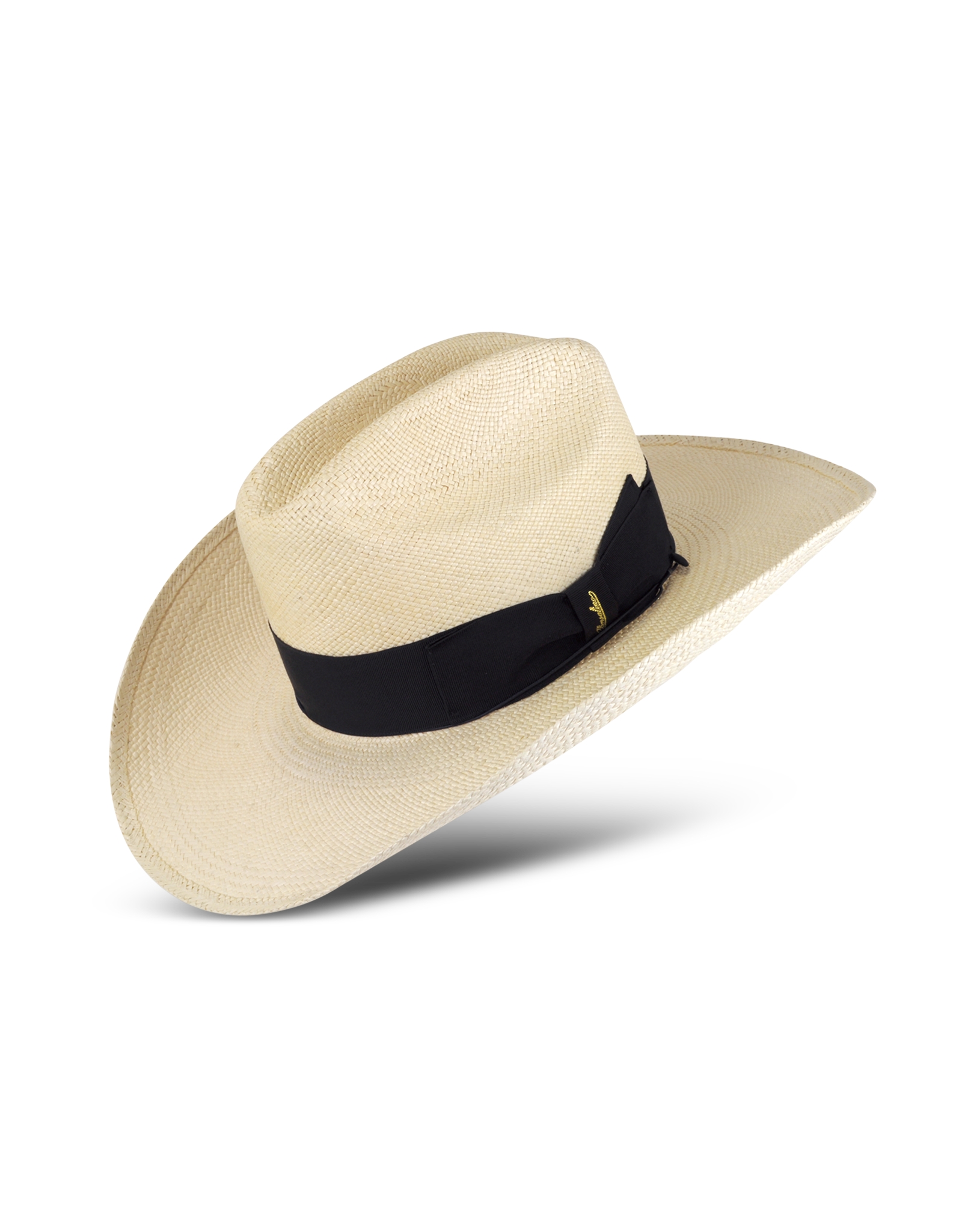 Lyst Borsalino Panama Cowboy Hat With Black Band in White for Men