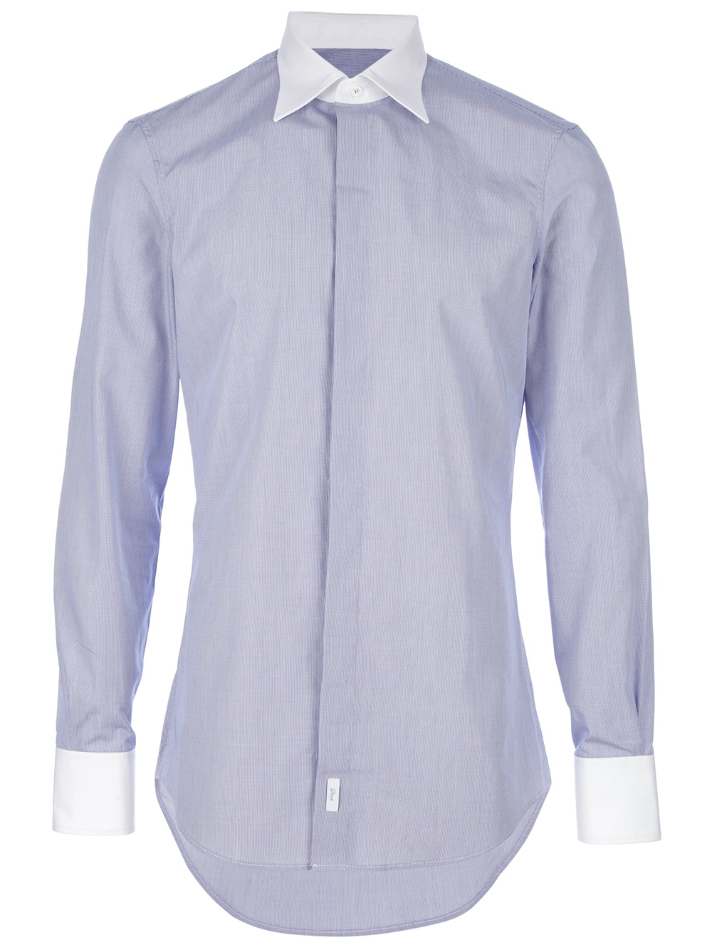 Dsquared² Contrast Collar Shirt in Blue for Men | Lyst