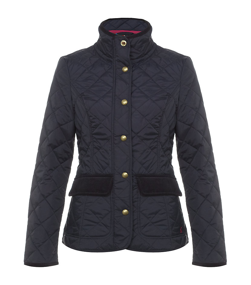 Joules Moredale Quilted Jacket in Blue (floral) | Lyst