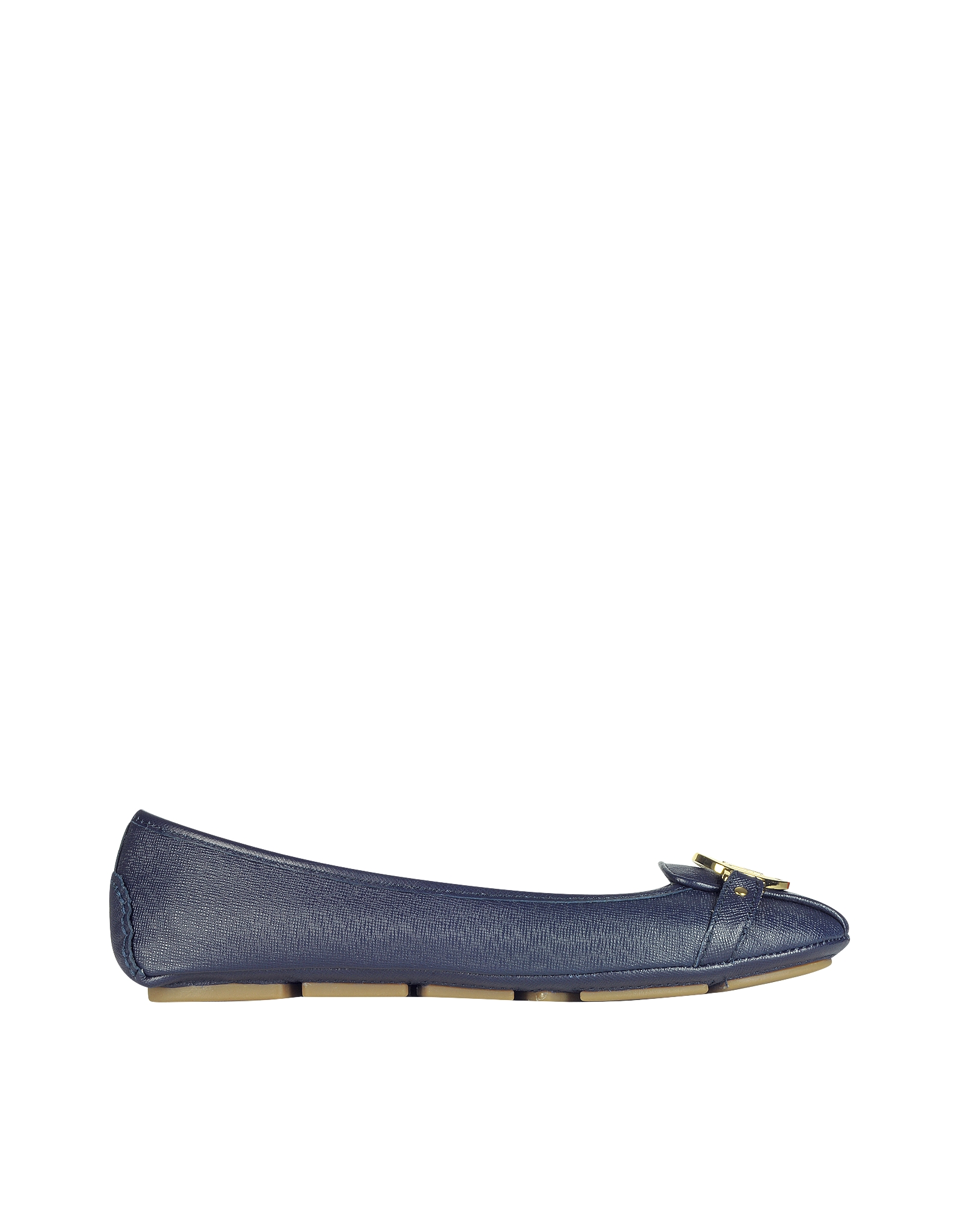 navy blue leather flats