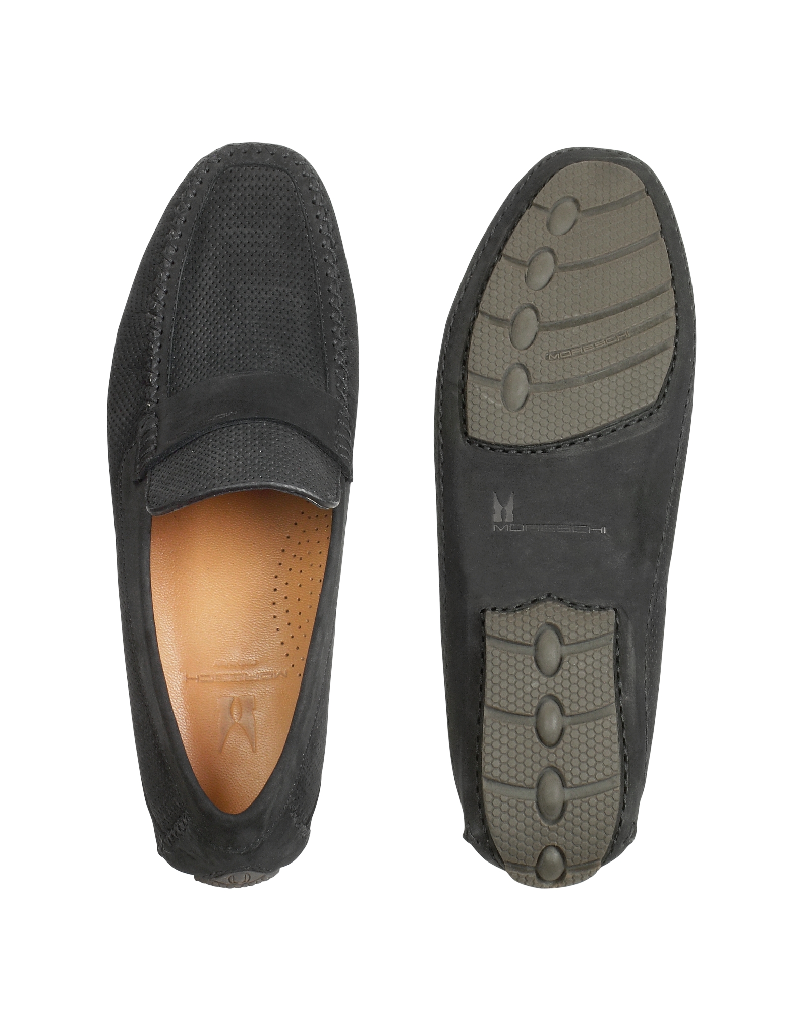 mens black driving loafers