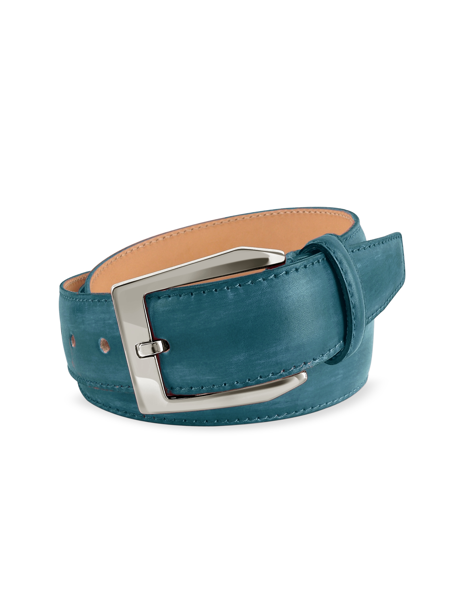 Lyst Pakerson Men's Petrol Blue Hand Painted Italian Leather Belt in Blue for Men