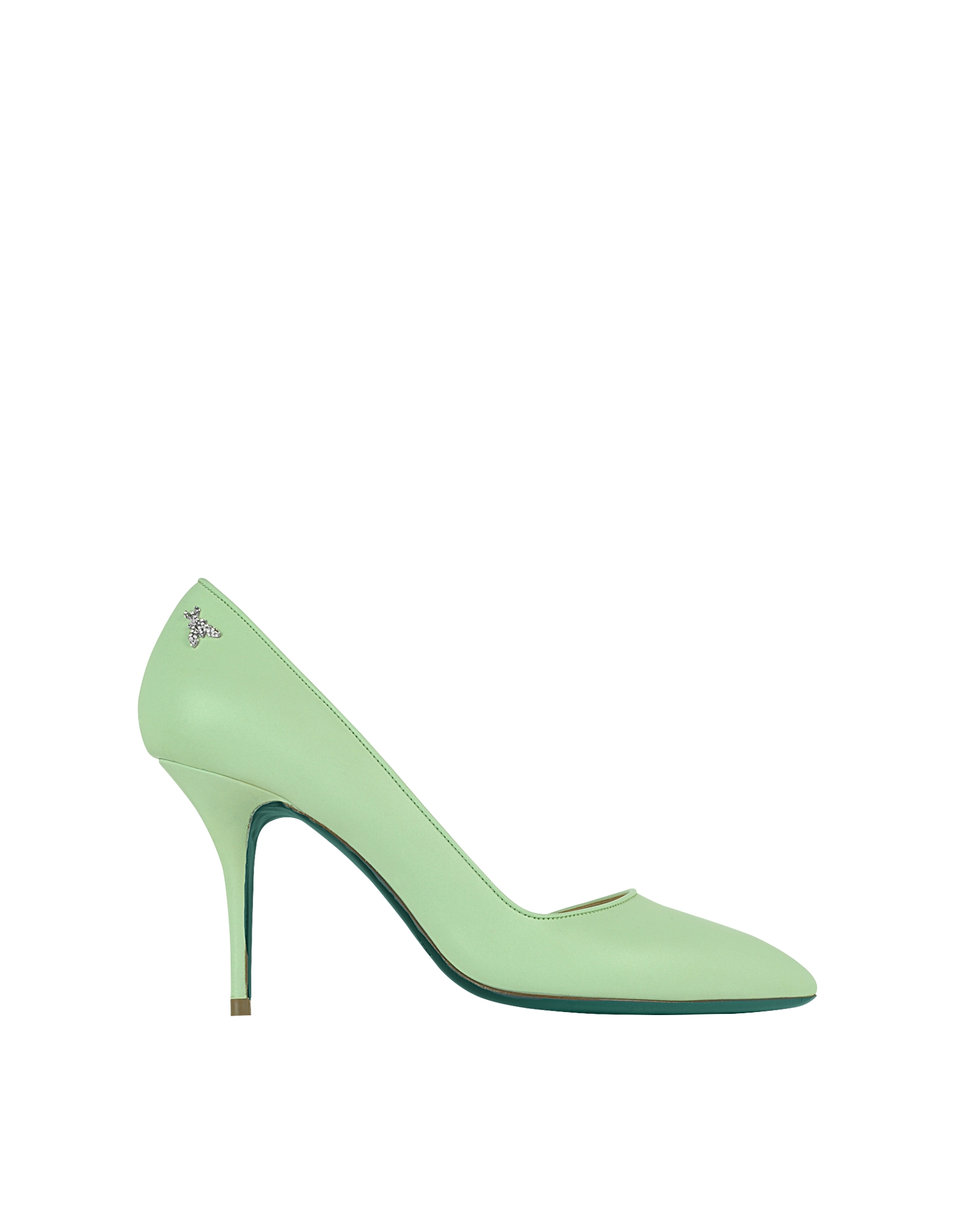 Lyst - Patrizia pepe Pale Green Leather Pump in Green