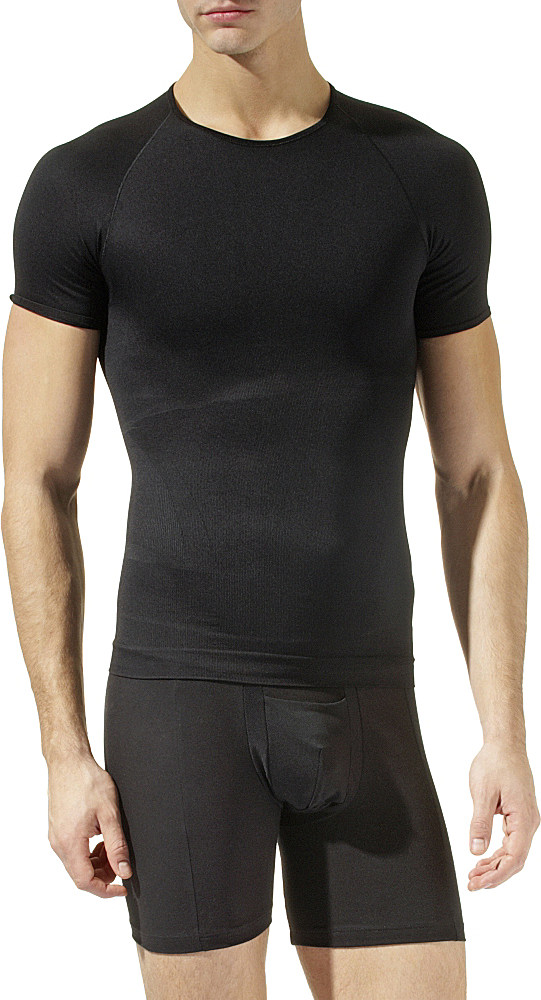 Spanx Zoned Performance Crew-Neck Undershirt - For Men in Black for Men ...