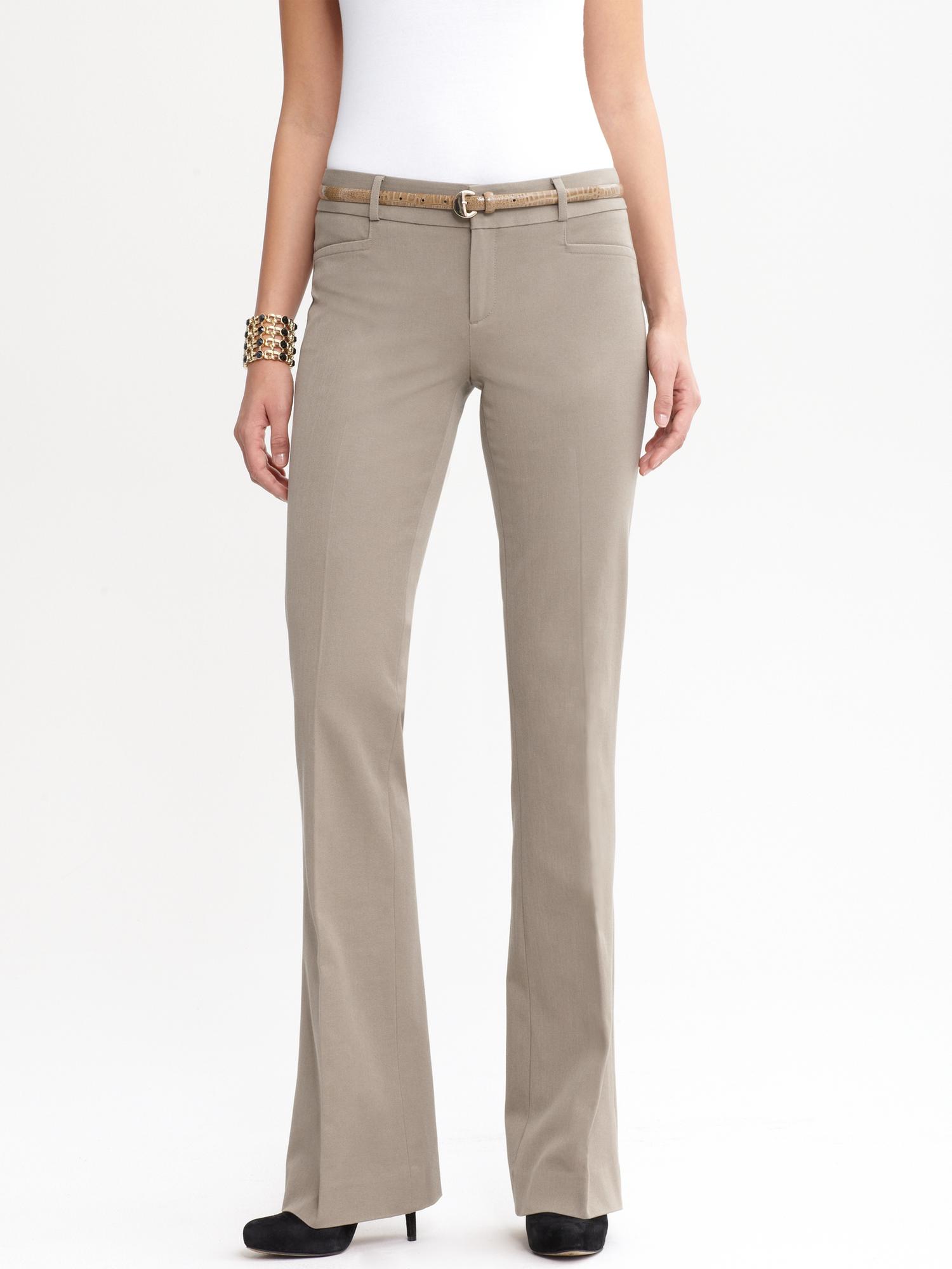 banana republic sloan fit flare pants