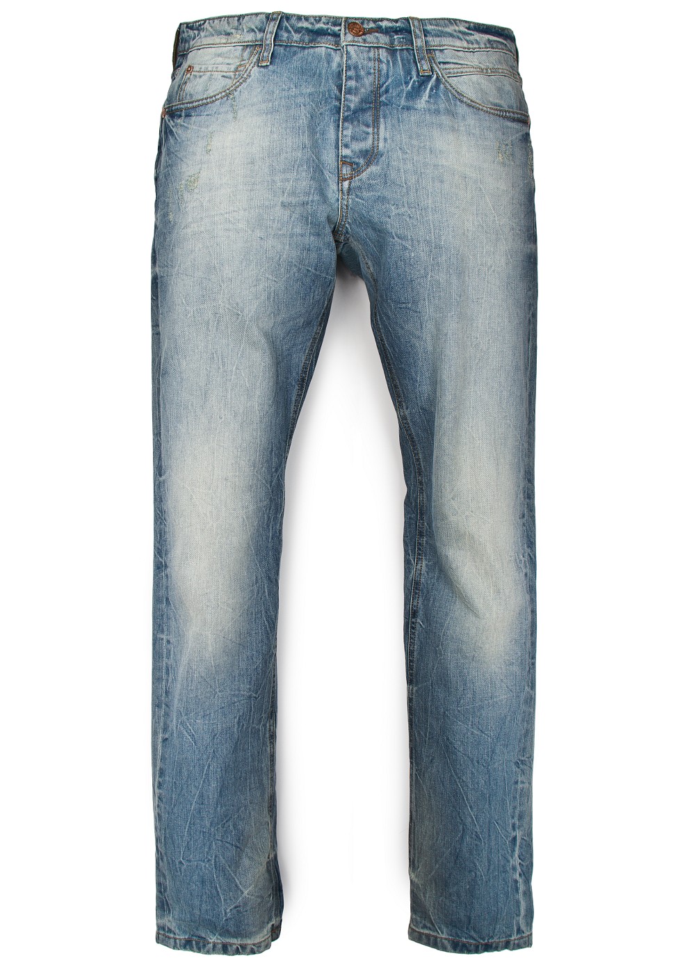 Men Steve Premium Slimfit Bleached Jeans in Blue for Men (Bleach) | Lyst