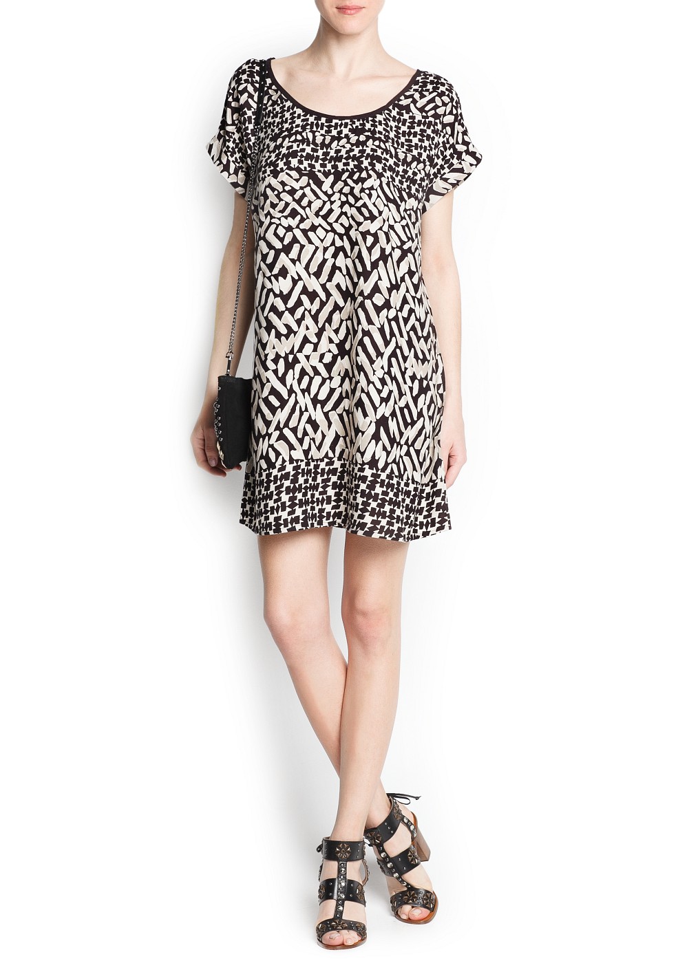 mango dress brown