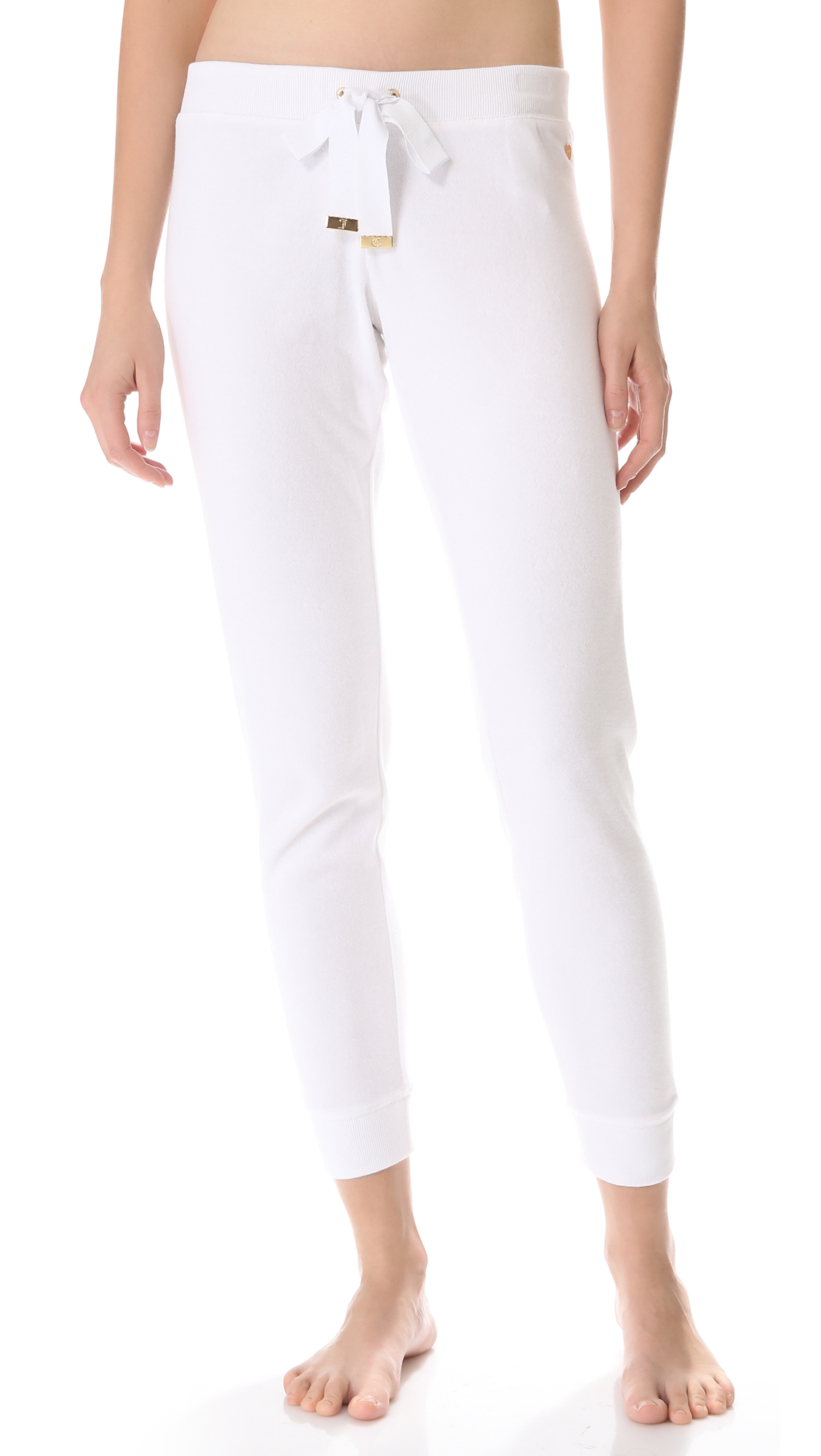 Juicy Couture Cozy Terry Pants in White Lyst