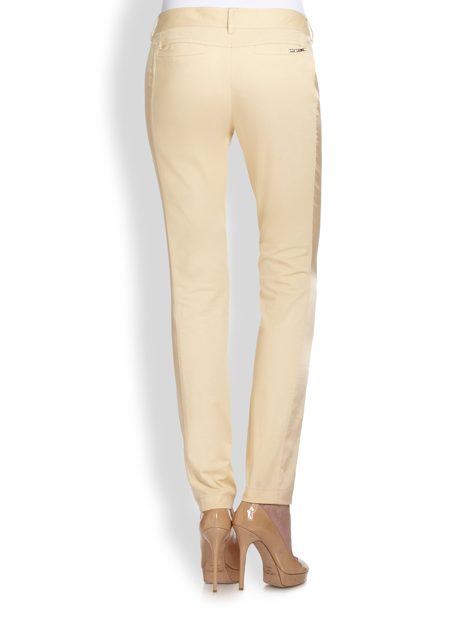 cream skinny pants