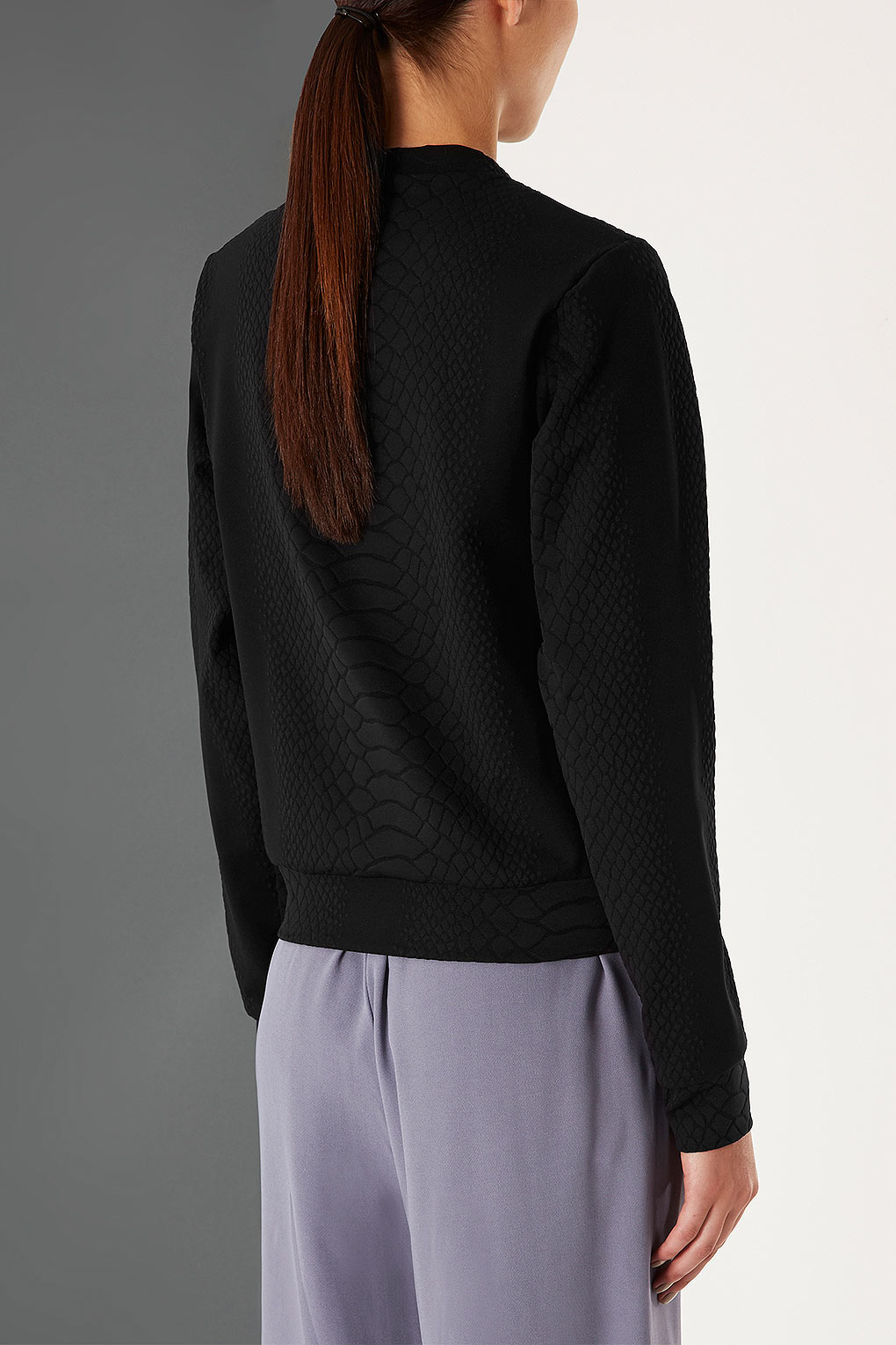 Lyst - Topshop Premium Snake Sweat By Boutique in Black