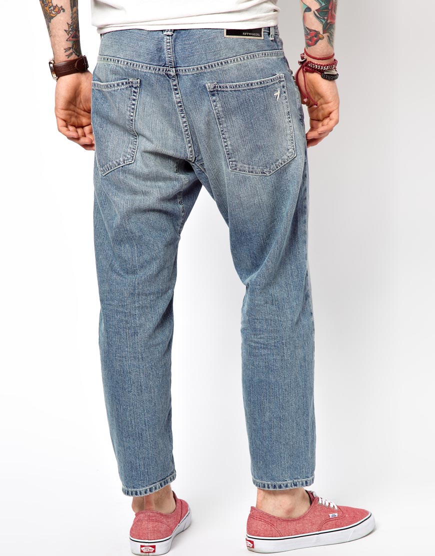 cropped tapered jeans mens