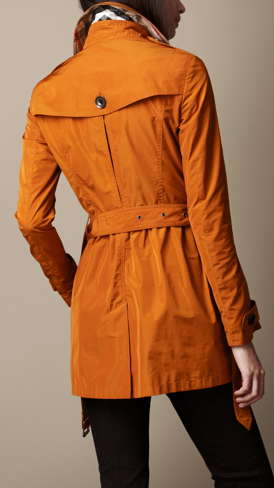 burberry trench coat orange
