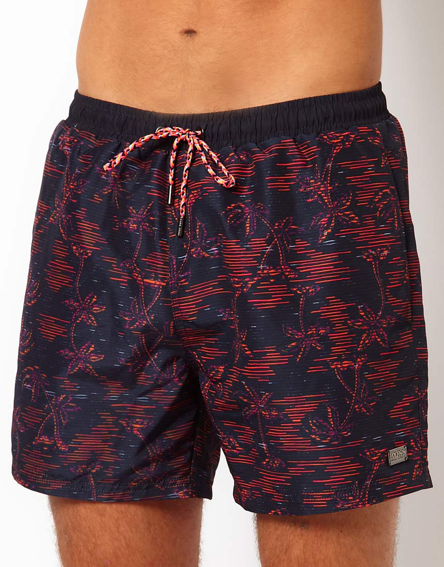Asos Hugo Boss Piranha Swim Short in Blue for Men (Navy) Lyst