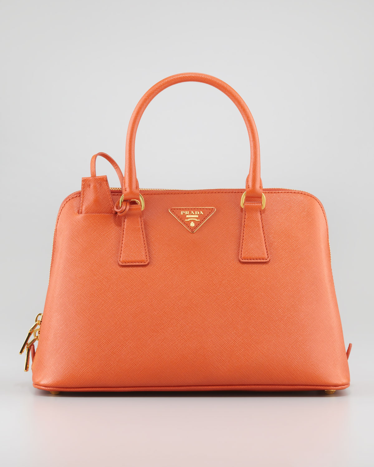 Prada Saffiano Small Promenade Crossbody Bag in Orange Lyst