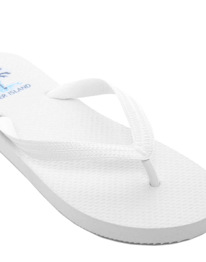 flip flops mens white