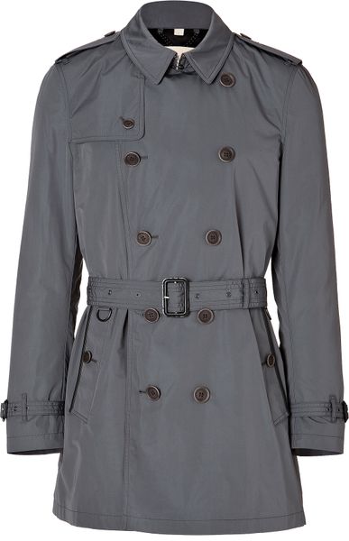 Burberry Brit Britton Trench Coat in Light Grey in Gray for Men (grey ...