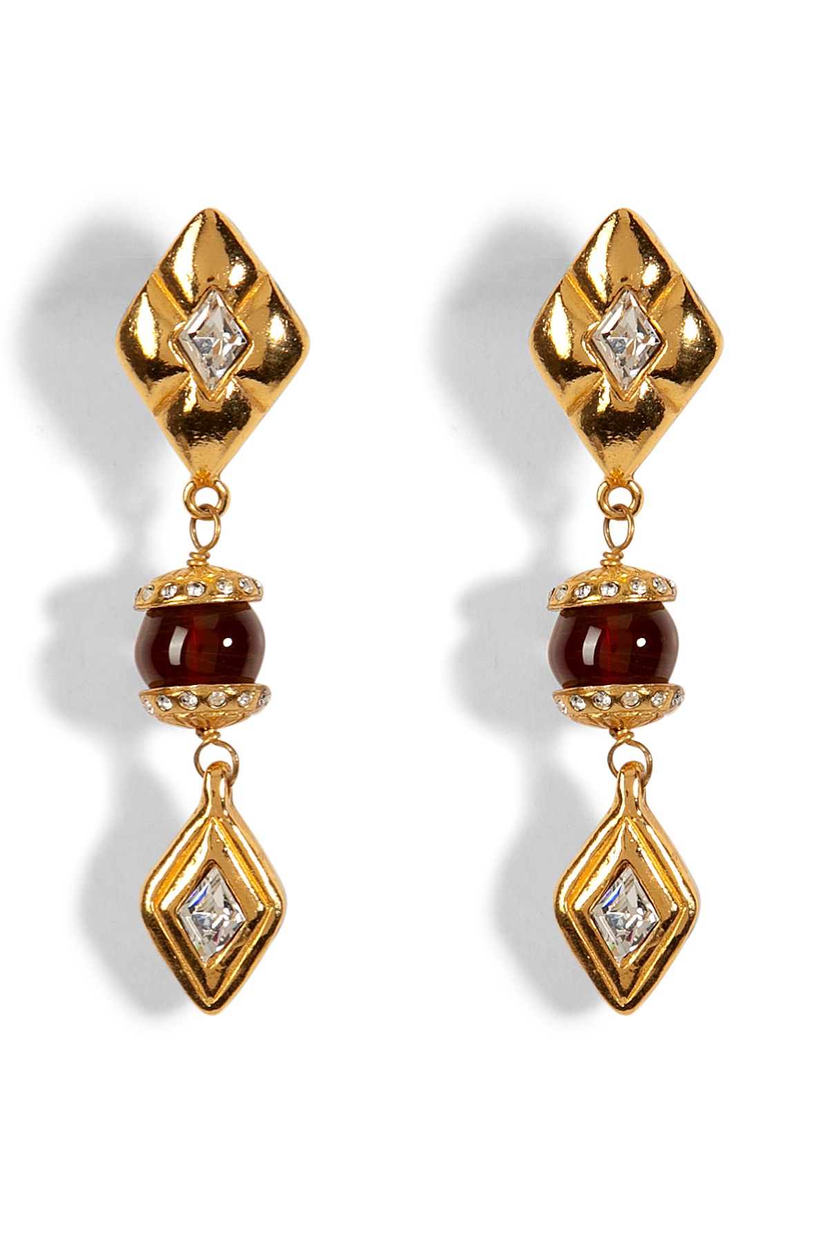 Chanel Jewel and Gripoix Earrings in Gold | Lyst