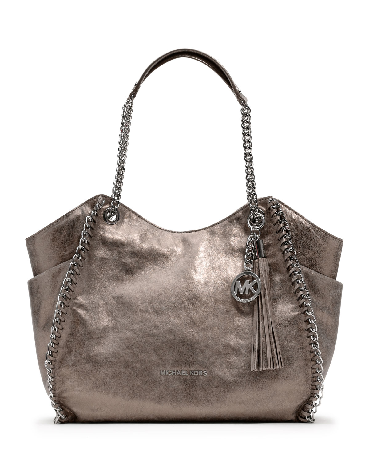 michael kors metallic tote
