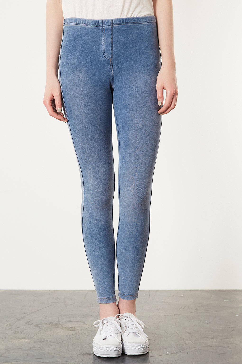 Super Soft denim leggings - Denim blue - Kids