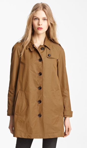 Burberry Brit Eminford Trench Coat in Brown (olive brown) | Lyst