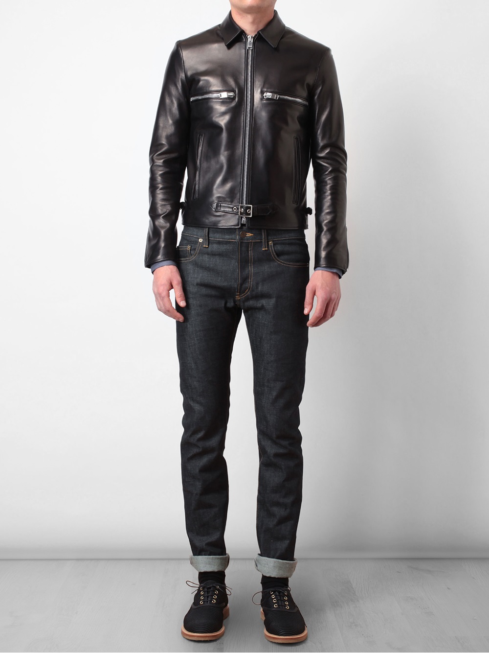 saint laurent raw denim