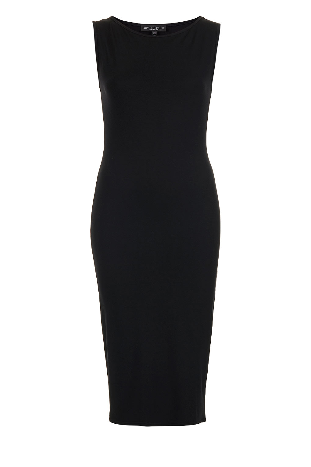 black petite bodycon dress