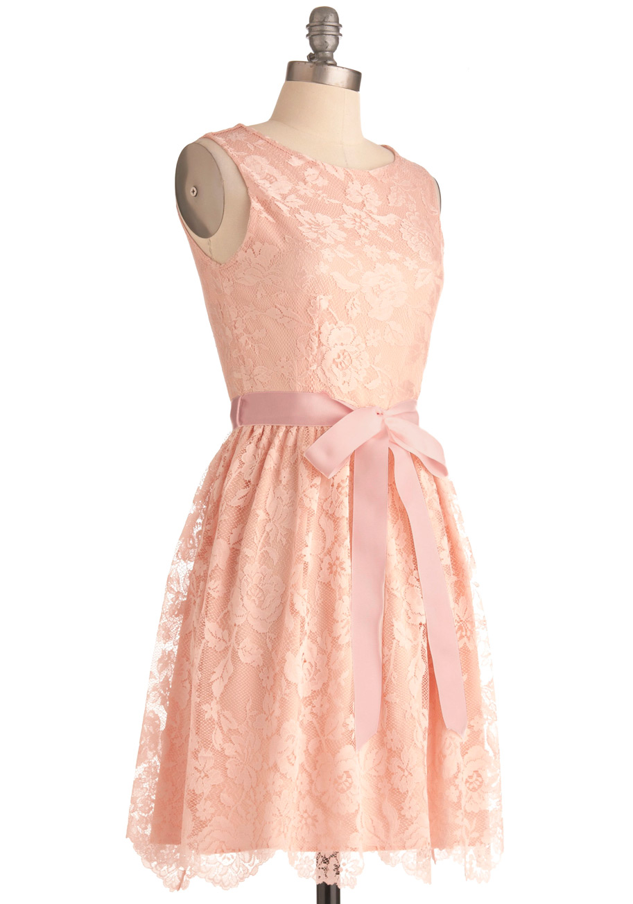 Modcloth Looking Like A Million Bucks Dress in Blush in Pink | Lyst