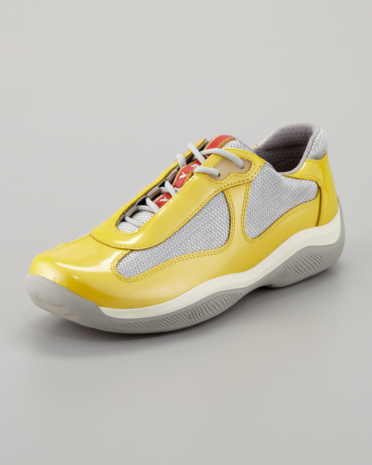 Prada Americas Cup Sneaker in Yellow - Lyst