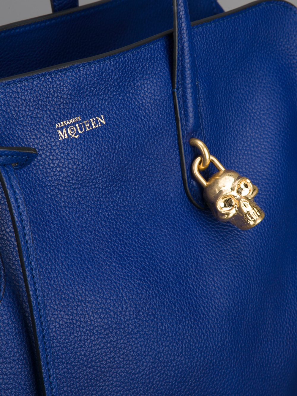 alexander mcqueen blue bag