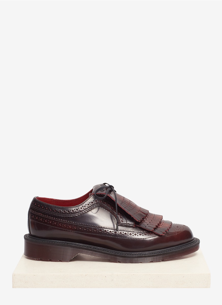 Dr. Martens Elizabeth Tassel Leather Brogue Shoes in Brown - Lyst
