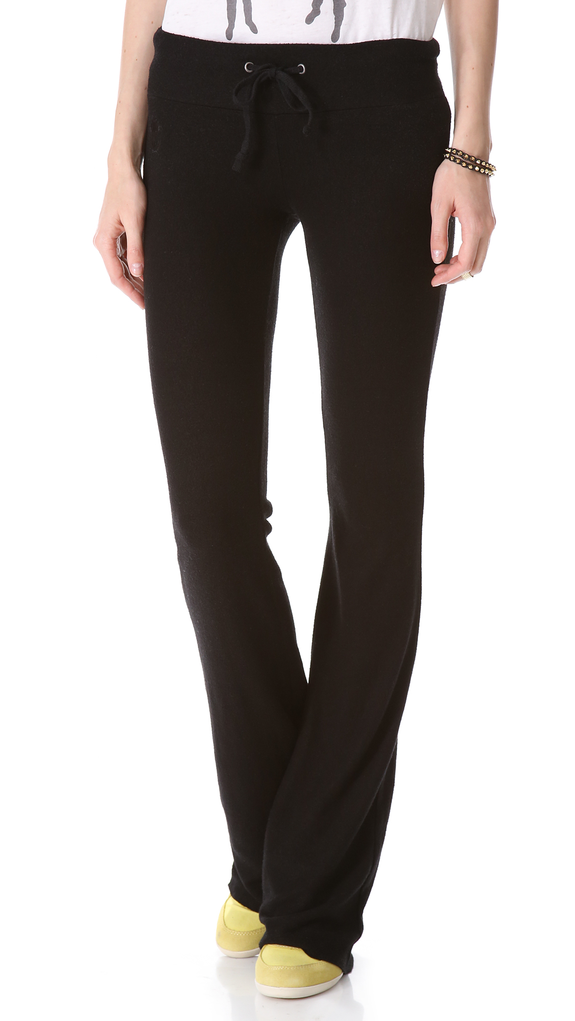 Lyst - Wildfox Basic Flare Sweatpants in Black - Save 50%