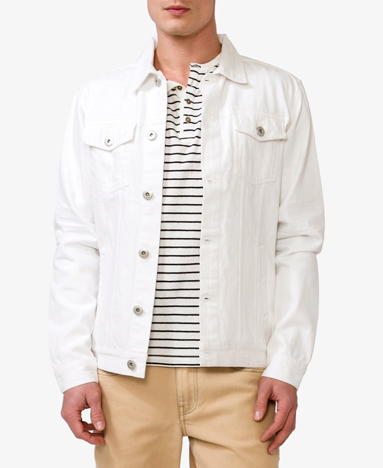 white distressed denim jacket mens