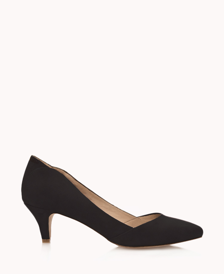 Lyst Forever 21 Kitten Heel Pumps in Black