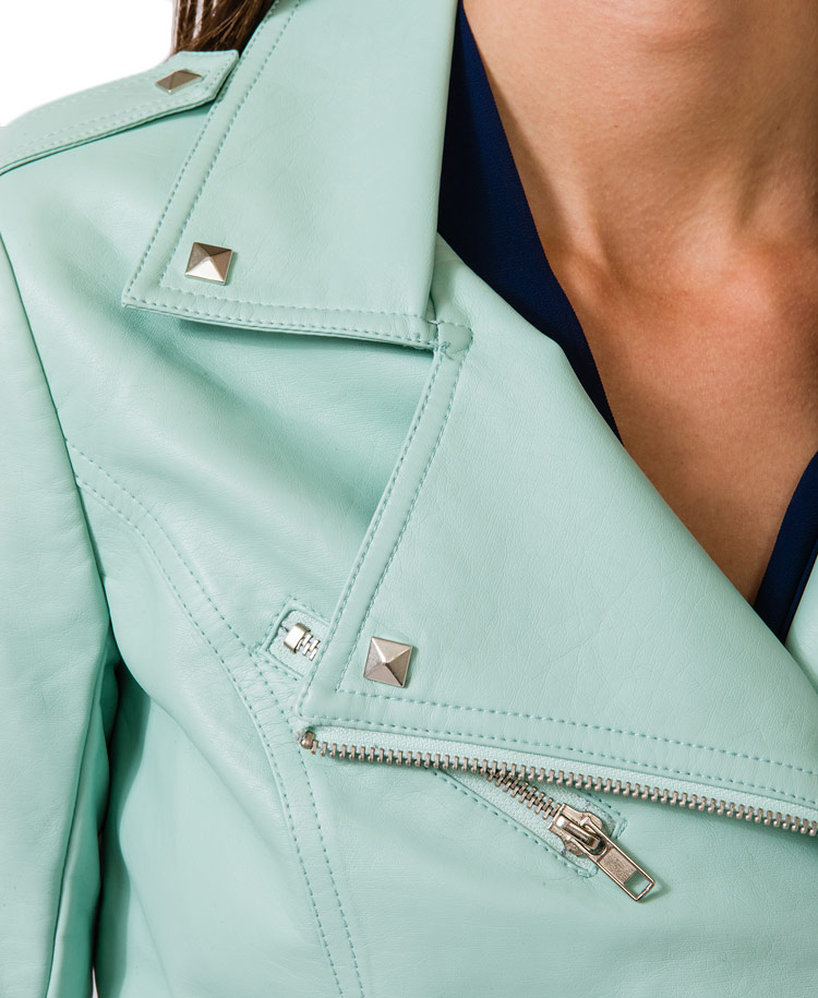 Forever 21 Green Sugartooth Moto Jacket