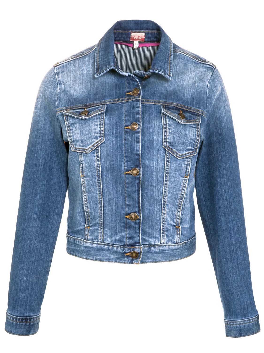 Joules Fliss Denim Jacket in Light Denim (Blue) Lyst