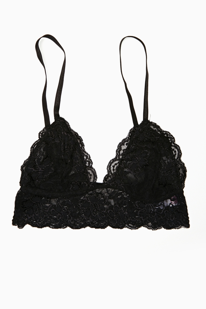 Lyst - Nasty gal Caterina Lace Bralette Black in Black